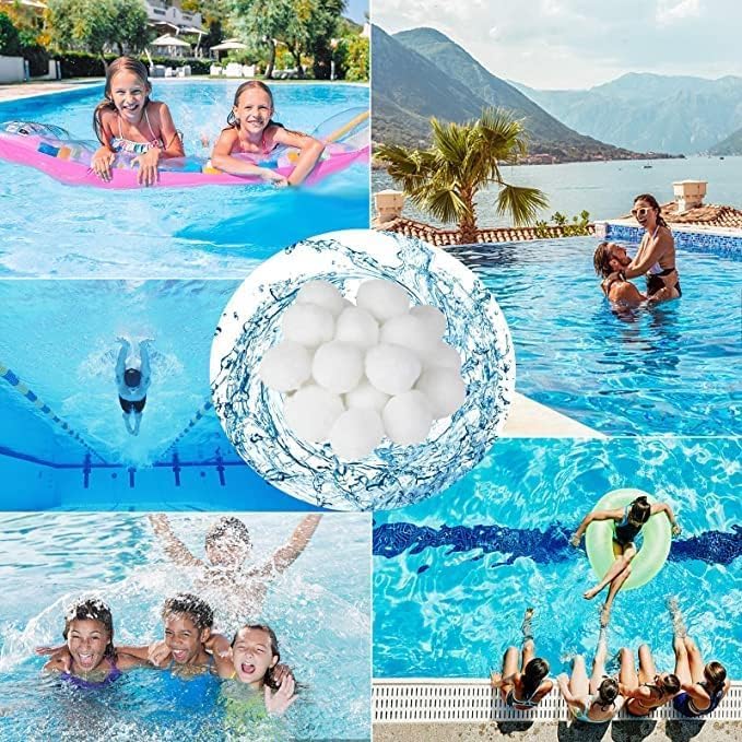 3 lbs Pool Filter Balls Eco-Friendly Fiber Filter Media