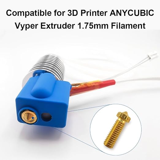 12Pcs Volcano Nozzles 0.4mm, Vyper Nozzles M6 Thread Hotend Extruder Volcano