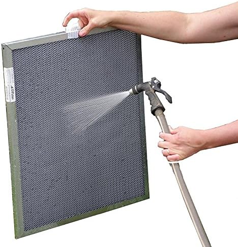 25x25x1 Electrostatic Washable Permanent A/C Furnace Air Filter - Reusable - Silver Frame