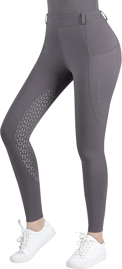 Harrison Howard Women's Horse Riding Pants Double Pocket Silicone Full-Seat Breeches Equestrian Breeches