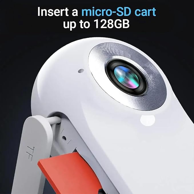 Waterproof Dog Camera 2.0-1080p Pet Action Camera with Real-time Feed, Mini Wireless Cat Camera, Includes 32gb Sd Card for Pets & Dogs White