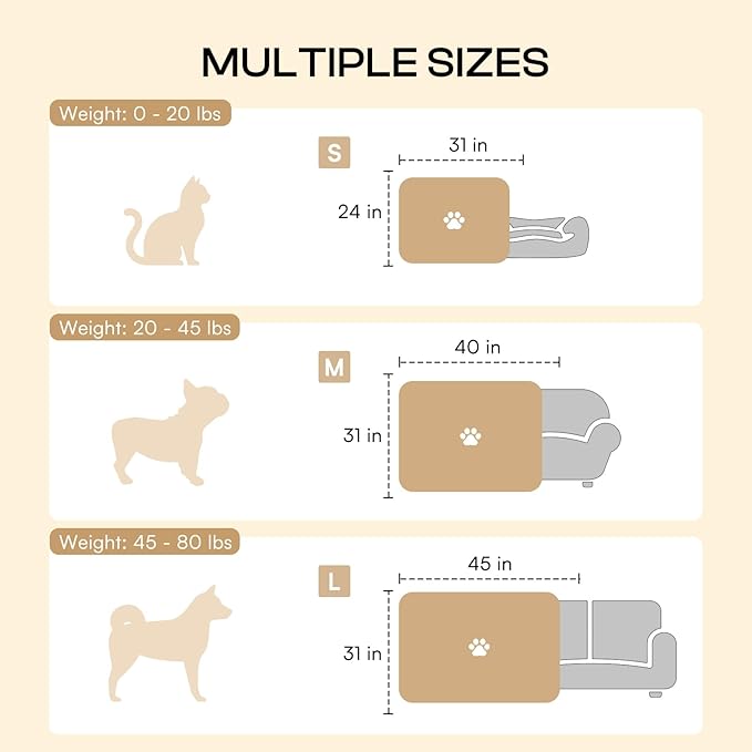 LINENLUX Cute Dog Blanket for Small Medium Dogs 6-Pack Soft Stretchy Fleece Blankets for Pet Cat Puppy Warm Wrinkle-Resistant Throw for Couch Bed Outdoor White 45x31 inch (Pack of 6)