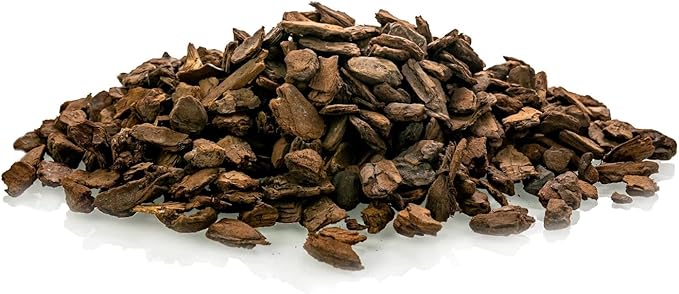 Premium Grade New Zealand Pinus Radiata Bark by Gardenera - Organic Hand Mixed New Zealand Pine Bark for Orchids - Medium Chips 9-12mm - 4 Quart