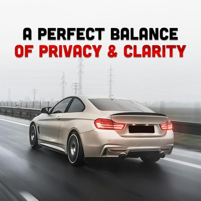 United Centurion Window Tint 20% VLT 24" Inx100'Ft 2Ply Carbon - PET Laminated Adhesive Film - Privacy Window Tint for Cars, Home, Blocks UV/IR Rays, Reduce Heat & Glare - Lifetime Color Stability