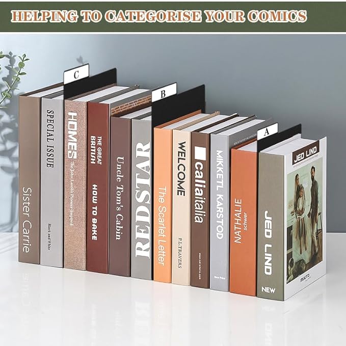 150 Pieces Comic Book Dividers with Tabs,Patient Divider Cards,Card Dividers Comic Book Boards for Storage Boxes 11.22 X 7.24 Inche