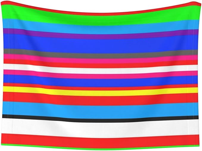 Double Sided Plush Pet Blanket for Small Large Animals, Novel Colorful Mexican Blanket Stripes, Reversible Throw with Dimpled Dot Side and Flat Side for Kennels Living Rooms