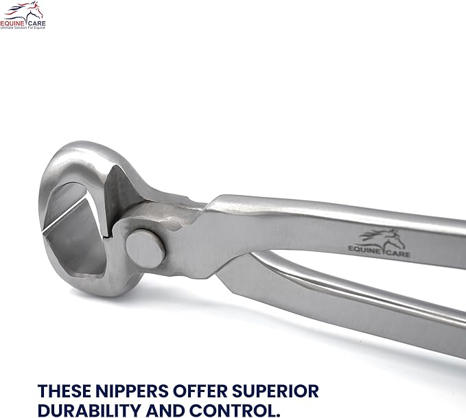 Equine Care Hoof Nippers – Professional Farrier Tools | Chrome Vanadium Steel Hoof Trimmers, Hoof Cutters & Hoof Clippers 10" to 15" for Horses, Ponies, Foals, Donkeys & Livestock (12″ Hoof Nipper)
