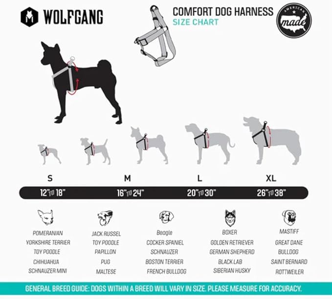 Wolfgang Heavy Duty Adjustable Dog Harness, Pull-Tested to Over 800 lbs for Walking & Training, Quetzal Print, Extra Large