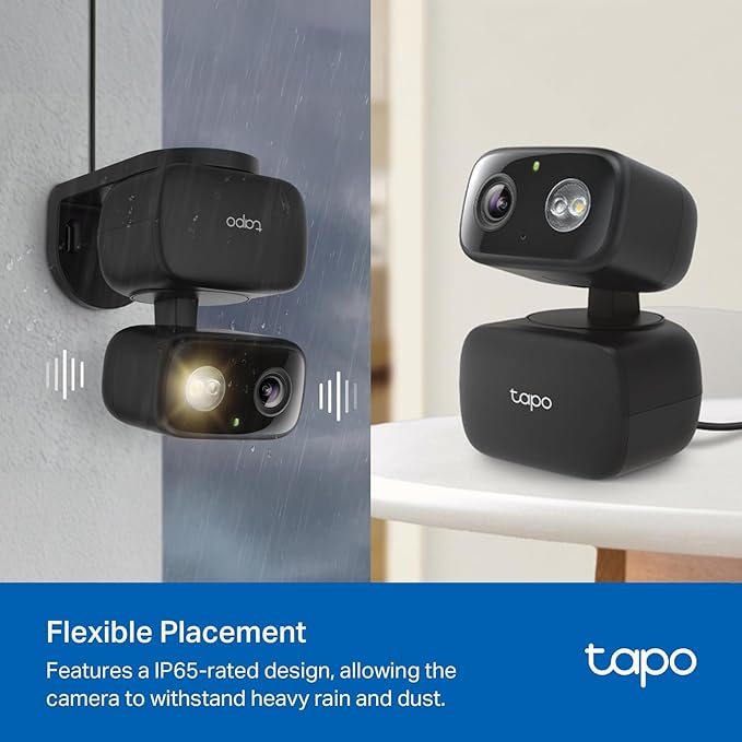 Tapo 1080p Pan/Tilt Indoor/Outdoor Security Camera – Free Person/Baby Cry Detect & Motion Track, 360° View, Color Night Vision, SD/Cloud Storage, Works w/Alexa & Google Home HybridCam 360
