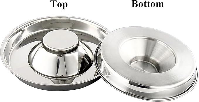 Stainless Steel Pet Bowl for Puppy and Cat, Dog Food and Water Feeding Bowl, Puppies and Kittens Weaning Bowls, Multiple Dogs and Cats Eat and Drink Together (1PC, M)