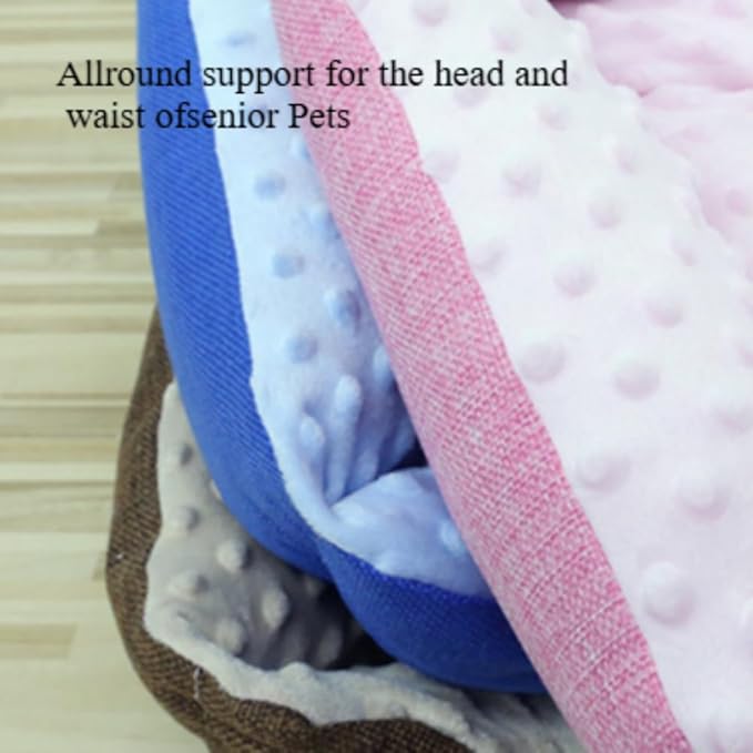 Large Dog Bed with Non-Slip Bottom, Waterproof Orthopedic Cushion, Machine Washable Rectangle Pet Mat - Thick Cozy Bed for Big Dogs(23.62''X5.51''X17.72'',Coffee)