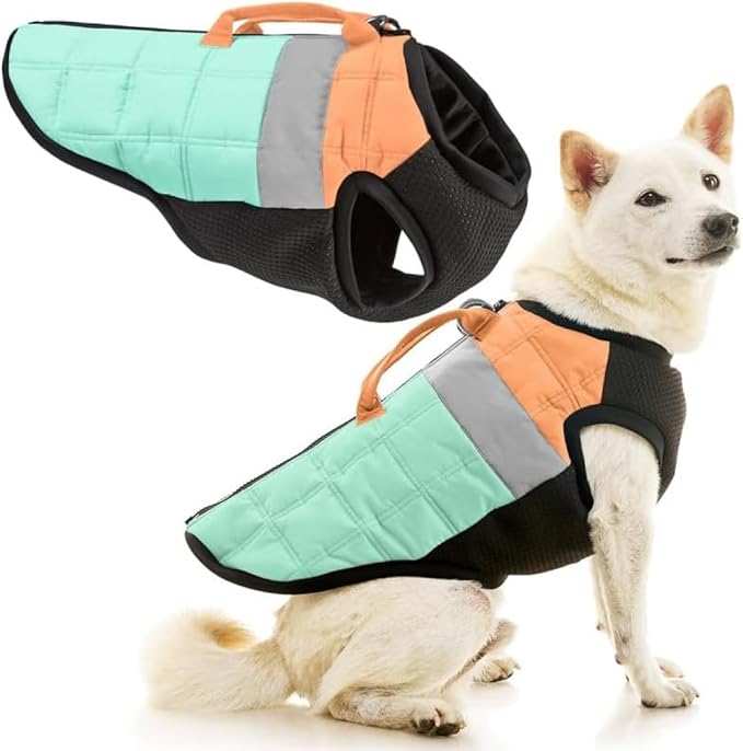 Gooby Bomber Vest Lift Dog Harness - Mint, X-Large