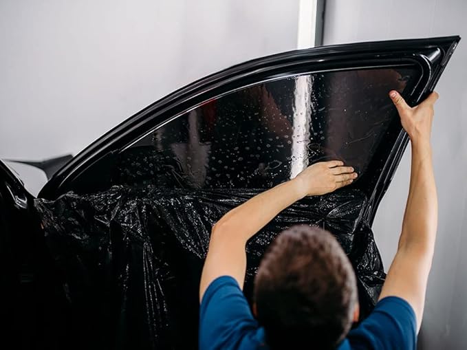 Rvinyl Window Tint Kit Compatible with Dodge Nitro 2007-2011 - Black 20% - Single Ply No Bubble Film - Do it Yourself Vehicle Front Precut Kit