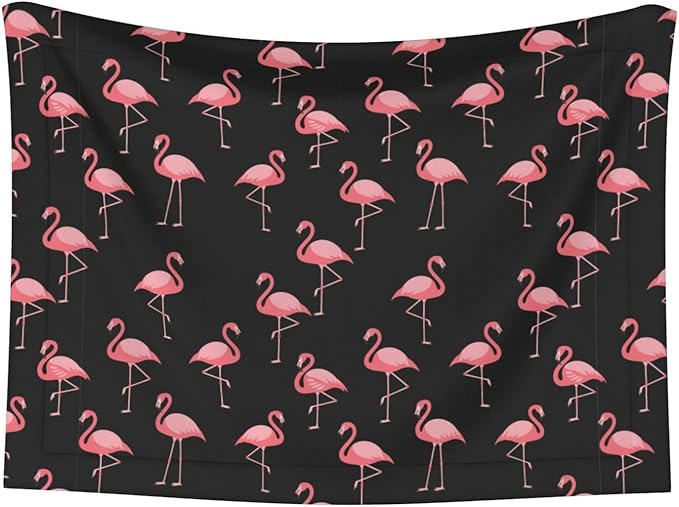 Reversible Plush Throw for Dogs and Cats, Pink Flamingo, Double Sided Blanket with Nubby Dot Side and Sleek Side Ideal for Cuddling Nesting Security