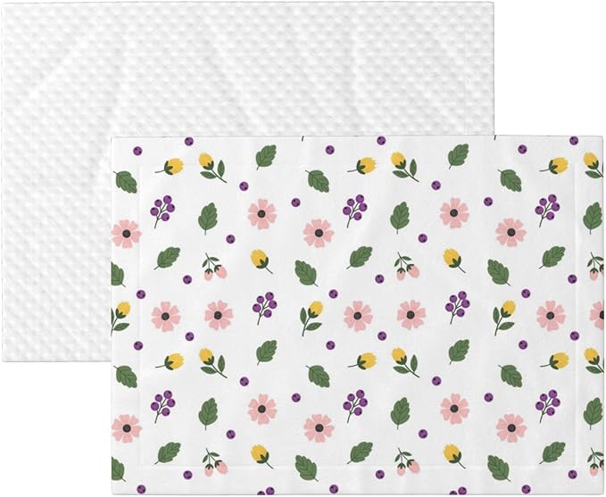Double Sided Pet Bed Blanket for Added Cushion Warmth, Leaf Autumn Pattern, Reversible Cover with Textured Dot Surface for Existing Beds Standalone Mat