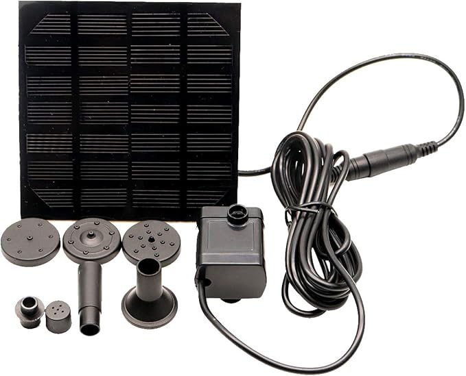 Hovico Solar Fountain - Panel Water Pump for Bird Bath Solar Panel Kit Outdoor Fountain for Outdoor Small Pond, Patio Garden and Fish Tank