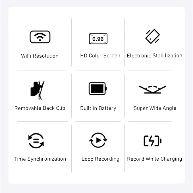 Pet Camera with 2.4G WiFi AP Connection, 1080P HD Video and Loop Recording, Supports 128GB Card for Home Security and as a Mini Outdoor Camera