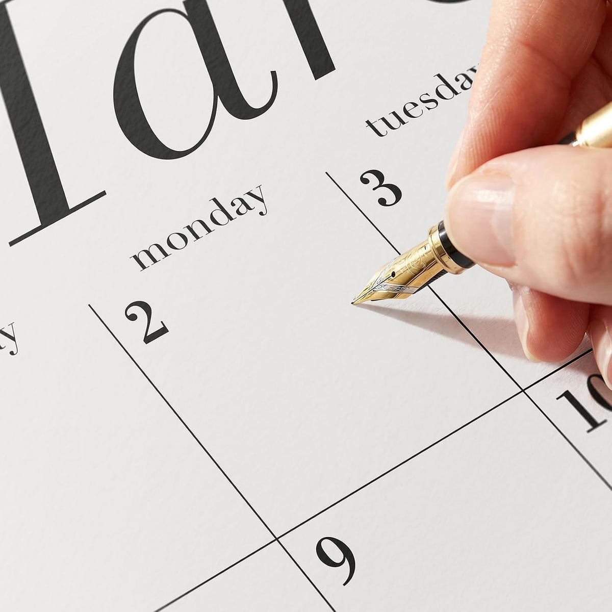 Jotsome Large Desk Calendar 2026-2027 with Protective Mat 22"x17"