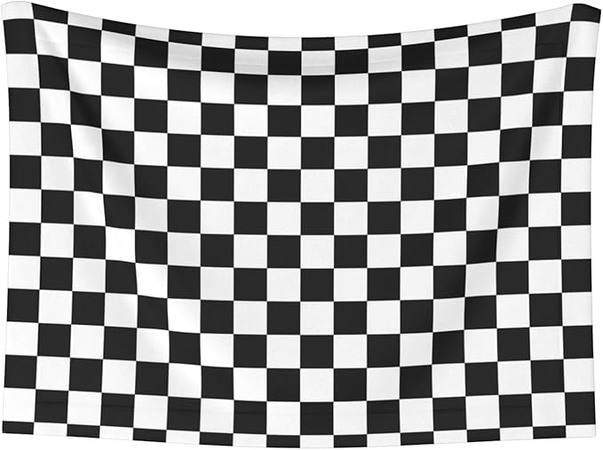 Two Sided Plush Pet Blanket for Crates Carriers Home Use, Black and White Checkered, Reversible Throw with Cozy Dot Fabric and Silky Reverse for Small Large Pets
