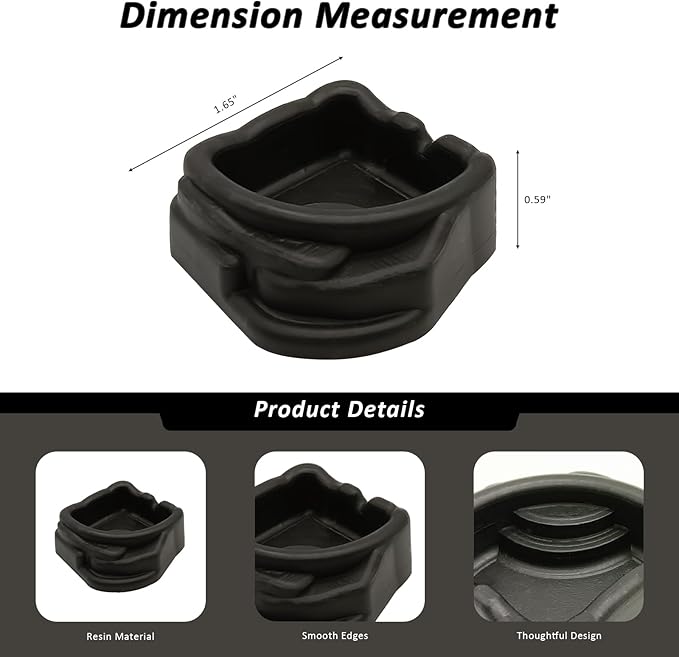 6 Pack Spider Micro Water Bowls, Mini Resin Dish for Tarantula, Spider, Millipede and Tiny Reptiles, Food/Water Dish for Enclosure Accessories(1.65" D, 0.59" H)