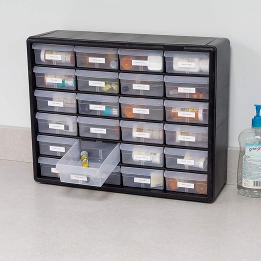 Akro-Mils 24-Drawer Plastic Drawer Storage Cabinet