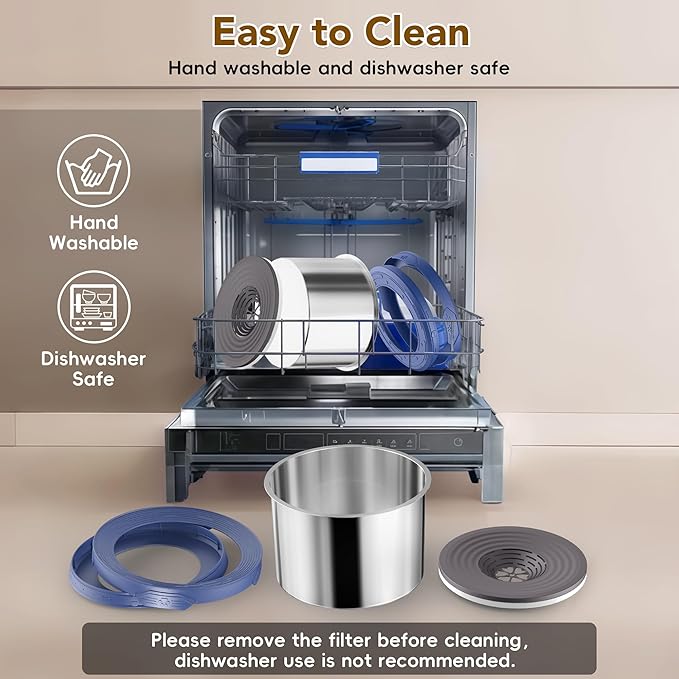 UPSKY Dog Water Bowl No Spill 12L Stainless Steel, 3.17 Gallon Large Capacity Spill-Proof Dog Bowls, Non-Slip Slow Drinking Anti-Splash Bowl for Large Messy Drinkers, No Mess Indoor/Outdoor Use, Blue