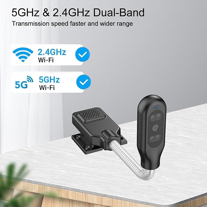 Zopsc 1080P Recording, Infared Night, 4K Viewing, WiFi Security Camera with Two Way Audio, Motion Alerts, TF Card Storage, Smart Home Pet Monitoring, Day and Night