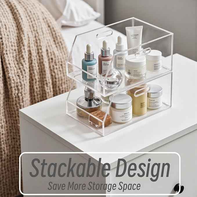 Gelite Stackable Storage Bin Organizer