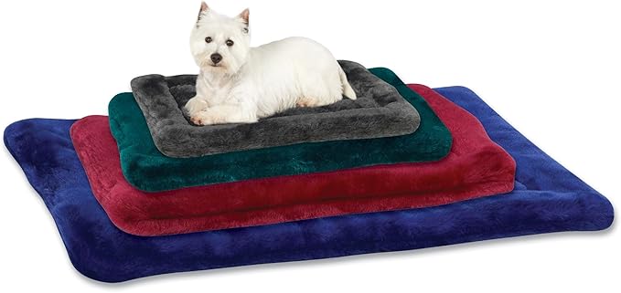 Slumber Pet Plush Mats - Versatile and Comfortable Mats for Dogs and Cats - Medium, 23"L x 16"W, Gray