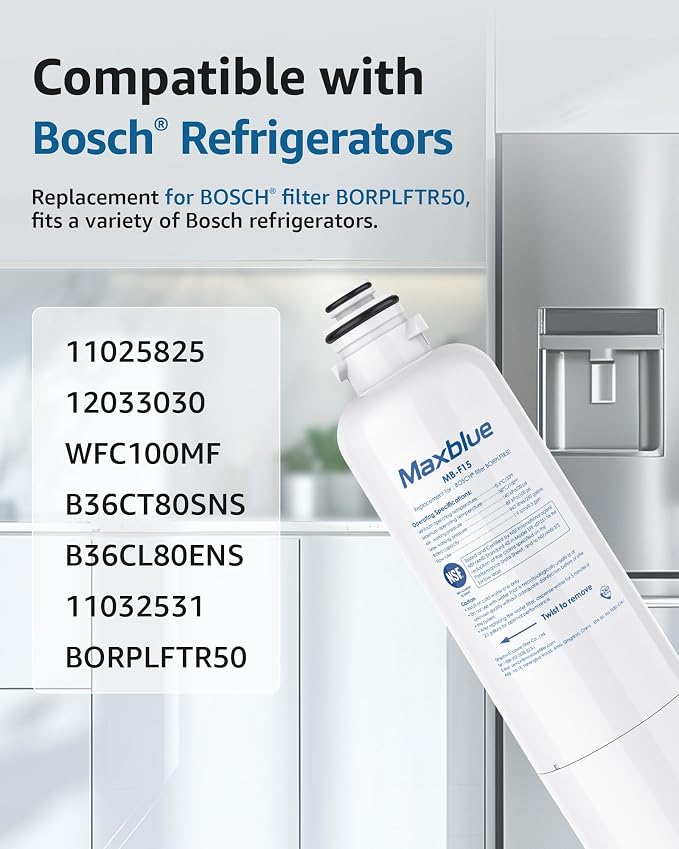 Maxblue BORPLFTR50 Replacement for Bosch® Ultra Clarity® Pro 11032531,