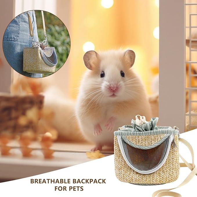 Trendy and Functional Bird Carrying Bag - Breathable Parrot Hiking Carrier with Shoulder Strap | Ideal for Small Pet Animals