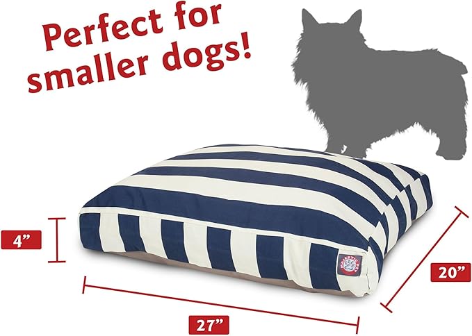 Majestic Pet Shredded Memory Foam Dog Bed Small with Removable Washable Cover – Rectangle Orthopedic Pet Bed–Durable Crate Bed for Senior Dogs - (27x20) S - Trellis - Teal