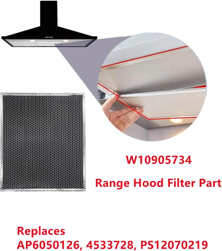 W10905734 Range Hood Filter Part Replacement