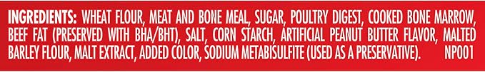 Milk-Bone MaroSnacks Peanut Butter Flavor (Artificially Flavored) Dog Treats with Real Bone Marrow, 40 Oz. Canister (Pack of 2)