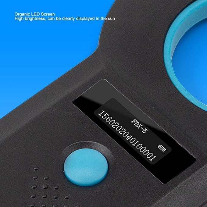 Hyuduo Pet Microchip Scanner, Bluetooth and USB C Portable Handheld Animal Chip Reader with 128 Data Storage for EMID FDX B ISO 11784/85 Chips