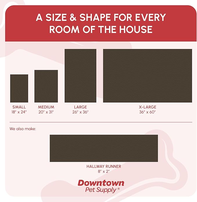 My Doggy Place Microfiber Dog Mat for Muddy Paws, 60" x 36" Ash - Non-Slip, Absorbent and Quick-Drying Dog Paw Cleaning Mat, Washer and Dryer Safe - X-Large/Runner