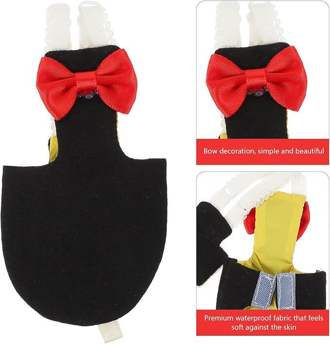 POPETPOP Washable Bird Diaper : Cotton Parrot Flight Suits Reusable Nappies with Adjustable Straps for Pigeons Parakeet, Easy to Wear, Size 2XL
