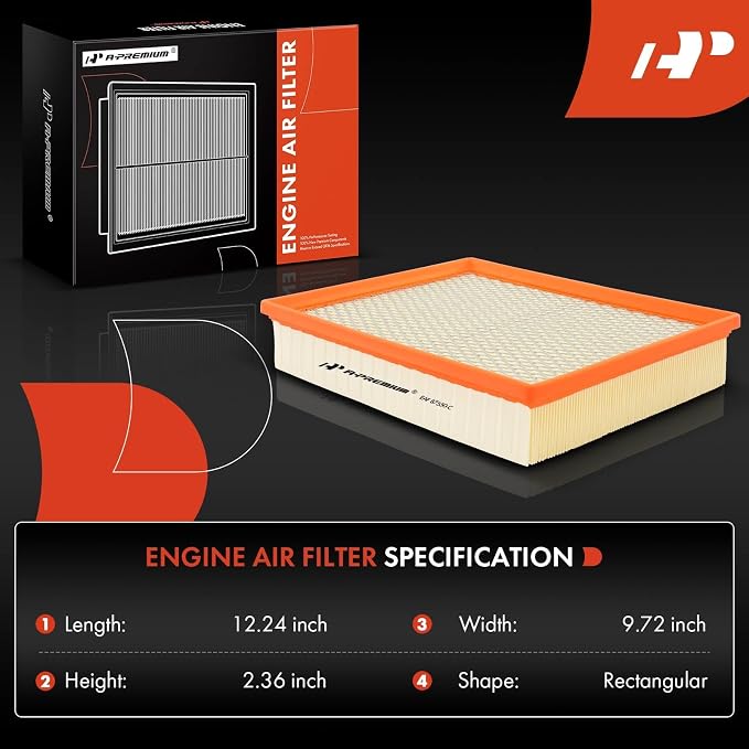 A-Premium Engine Air Filter Compatible