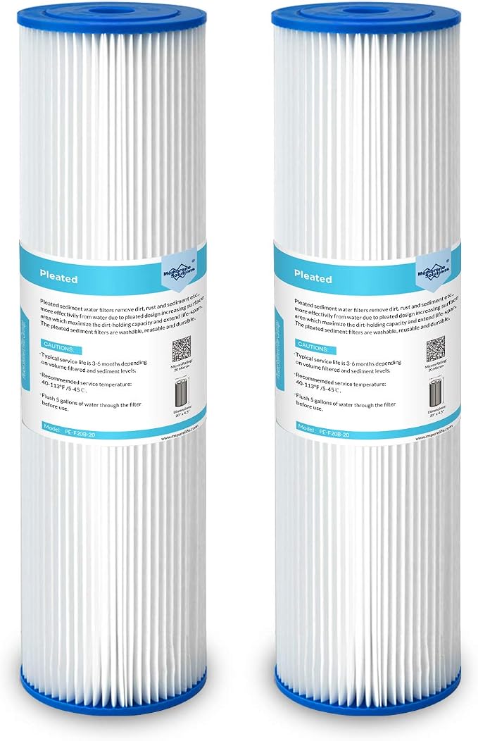Membrane Solutions 20 Micron Whole House Sediment Water Filter Replacement
