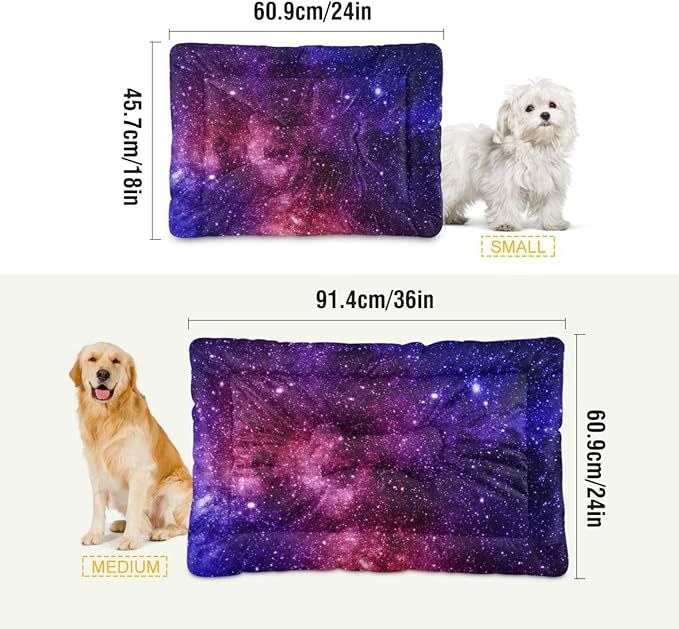 Star Sky Pet Bed Cute Dog Bed Mat Absorbing Non Slip Pad Pet Sleeping Mat for Small, Medium, and Large Dogs Puppy Cat 24 in x 18 in