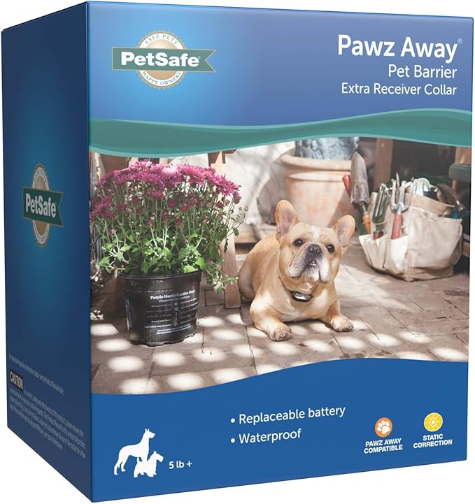 PetSafe Pawz Away Extra Receiver Collar - Waterproof Receiver Collar - Pet-Proofing System for Dogs & Cats - Additional Receiver Collar - System Sold Separately