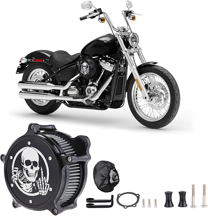 Motorcycle Air Filter Skull Style Air Cleaner