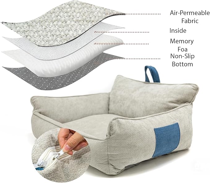 Orthopedic Dog Bed,Large Dog Bed,Memory Foam Washable Dog beds,Medium & Large Dogs,Waterproof,L(30"x24"x14")