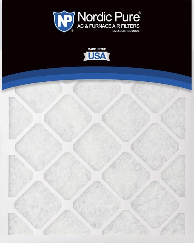 Nordic Pure 16x20x1 Poly Green MERV 6 AC Furnace Air Filters – Reduces Dust