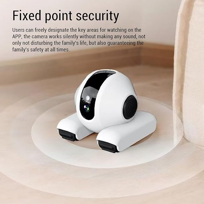 Pet Camera, 1920x1080 HD 2 Way Talk Motion Detection Auto Cruise 360 Rotation, with 6 Actions 8 Sounds for Cats and Dogs, APP Control Storage Indoor Security Camera (32G)