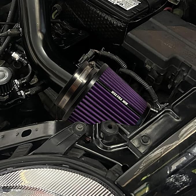 3" 3.5" 4" Inlet Car Replacement Cold Air Intake Filter 76mm 89mm 102mm 3 Sizes