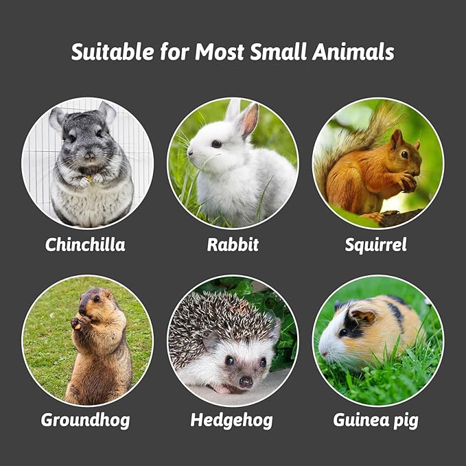 Hamiledyi Rabbit Scratch Foot Pads - 4 PCS Natural Small Animal Lava Stone Teeth Grinding & Scratching Pad for Rabbit, Guinea Pig, Rat, Gerbil, Chinchilla, Hedgehog