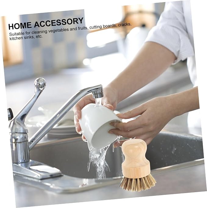 Dish Brush Handle Potato Scrubber Brush Sturdy Bristles