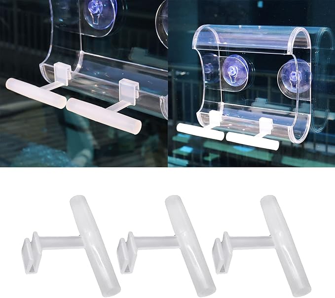Bird Stand 6 Pieces Perches Clip to Window Feeders Training Tool Toy for Small Parrots Conures Cage Accessories