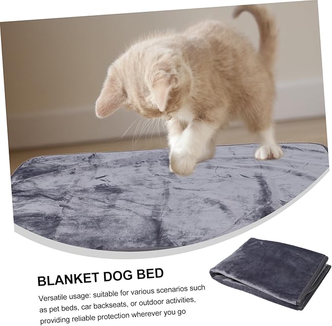 POPETPOP Waterproof PET Blanket for Dogs and Cats Soft Washable Dog Bed Cover 100x75cm Thick Furry Blanket Sofa Protector for Pets for Furniture and Travel